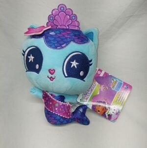 The Gabby's Dollhouse Purr-ific Party Plush - Mercat is a small multicolor plush